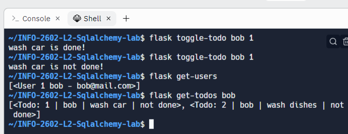 Lab 2 - SQLAlchemy